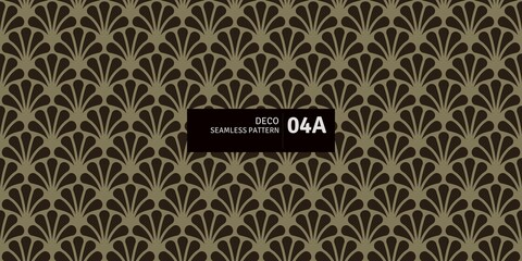 Deco Seamless Pattern 04A • A customizable & resizable modular vector graphic in the spirit of Art Deco era