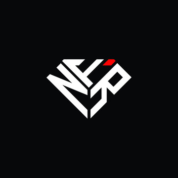 NFR letter logo creative design. NFR unique design
