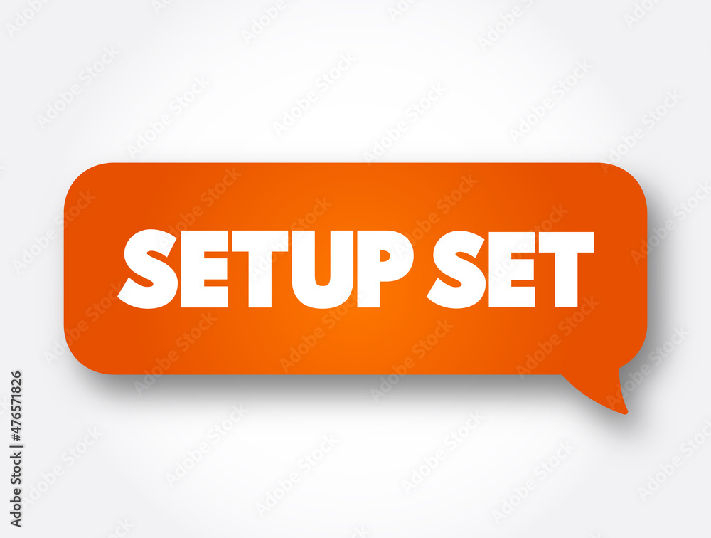 Poster setup set text message bubble, concept background