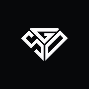 SGD letter logo creative design. SGD unique design