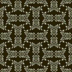 Seamless pattern with leaves for fabrics and textiles