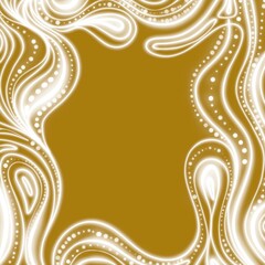 Sfondo giallo cornice bianca floreale