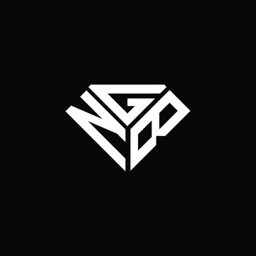 NGB letter logo creative design. NGB unique design