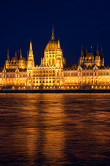 Fototapeta premium The Hungarian Parliament Building in Budapest