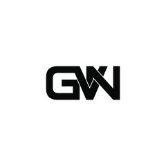 gvn letter initial monogram logo design