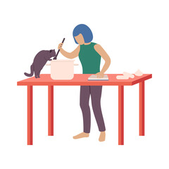 Cooking With Cat Composition