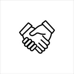 handshake icon vector illustration symbol
