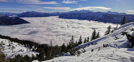 winter landscape in the mountains