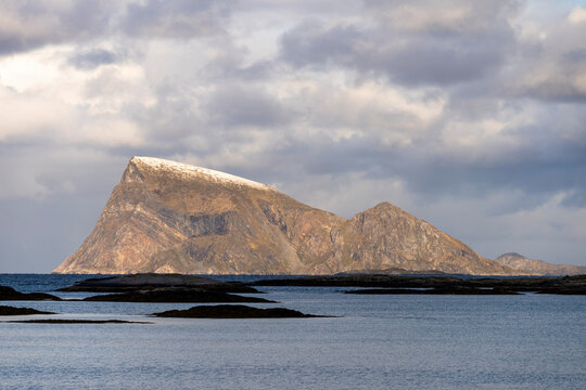 Haja Island off the northern Norwegian coast - the insipation for the Arctic Cathedral in Tromso.