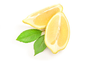 Lemon isolated on a white background with clipping path