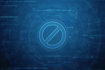 2d rendering stop sign illustration