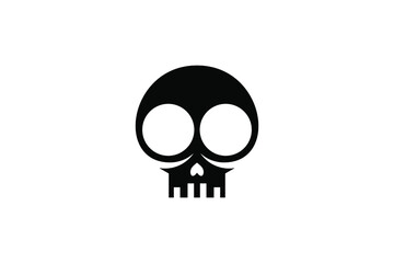 silhouette of a skull