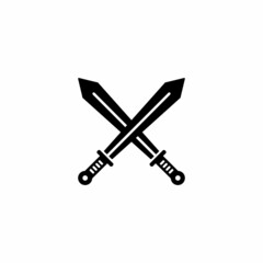Sword simple flat icon vector illustration