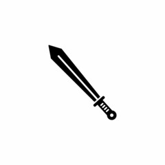 Sword simple flat icon vector illustration