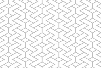 The geometric pattern with lines. Seamless vector background. White and gray texture. Graphic modern pattern. Simple lattice graphic design.