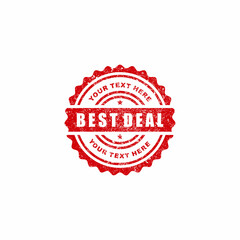Best deal grunge stamp seal icon vector illustration