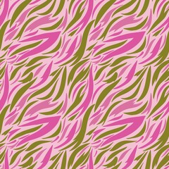Fototapeta premium Vector animal print on isolated background for textile design
