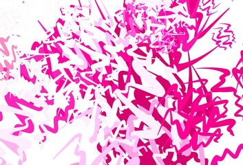 Light Purple, Pink vector backdrop with wry lines.