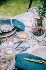 beautiful rustic table setting