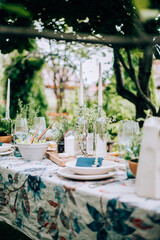 rustic table setting