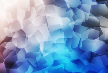 Light Blue, Yellow vector polygon abstract background.