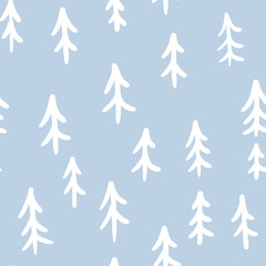 Obraz premium christmas trees pattern