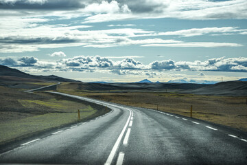 Iceland road trip moody sky melancholia