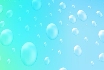 Light Blue, Green vector background with bubbles.