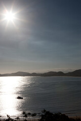 Brazilian Paulista seacoast at Praia da Enseada beach - Guaruja SP, Brazil.