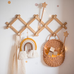 details of a Scandinavian children's room. © Маргарита Медведева