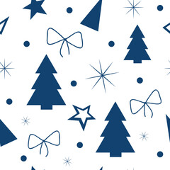 christmas vector seamless pattern.