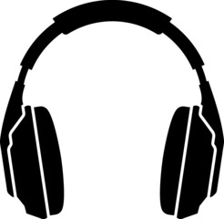 Vector illustration of the headphones