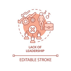 Disruptive personalities terracotta concept icon. Conflict between teammates abstract idea thin line illustration. Isolated outline drawing. Editable stroke. Roboto-Medium, Myriad Pro-Bold fonts used