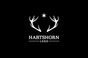 Stag Deer Buck Antler Hartshorn logo design inspiration