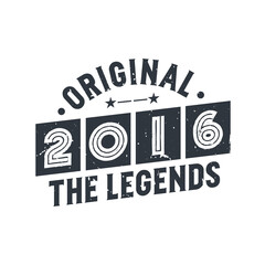 Born in 2015 Vintage Retro Birthday, Original 2015 The Legends