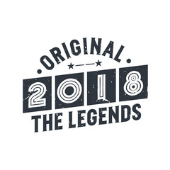 Born in 2017 Vintage Retro Birthday, Original 2017 The Legends