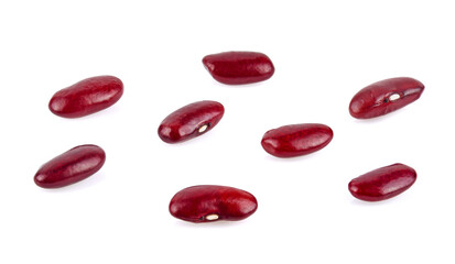 red beans isolated on the white background