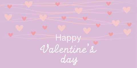 Heart decoration Valentine's day illustration. Decorative Valentine concept background. Vector illustration.