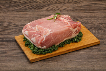 Pork meat piece for cooking