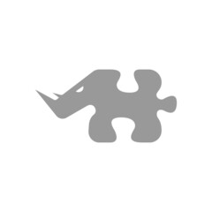 Rhino Logo Icon Symbol Vector Graphic Design