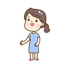 Cartoon Female character.