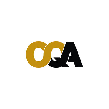 OQA letter monogram logo design vector