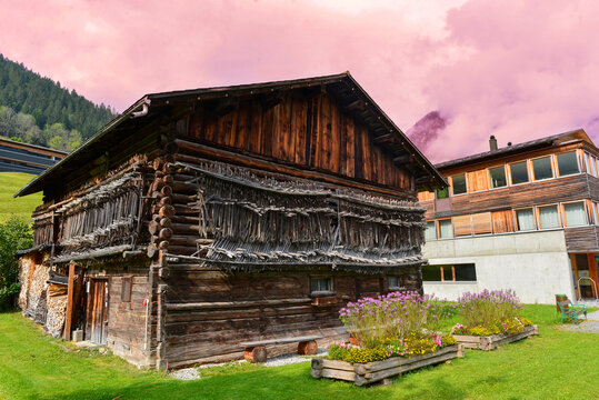 Traditionelles Bauernhaus in Brand/Vorarlberg