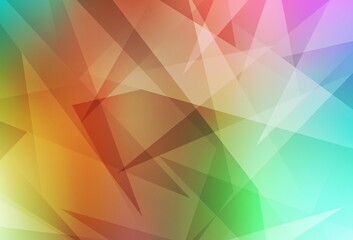 Light Multicolor vector background with polygonal style.