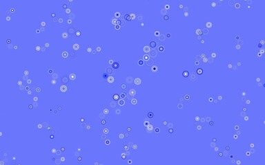 Light Blue, Yellow vector pattern with spheres.