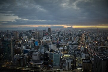 Obraz premium 名古屋の夜明け