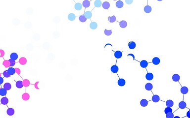 Light Pink, Green vector backdrop with artificial intelligence data.