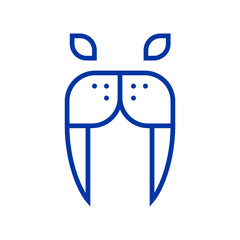 Walrus Animal Logo Icon Symbol Vector Graphic Design