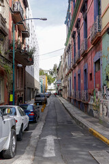 Obraz premium View on the street in Mexico City