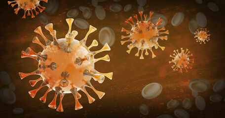 3d virus corona